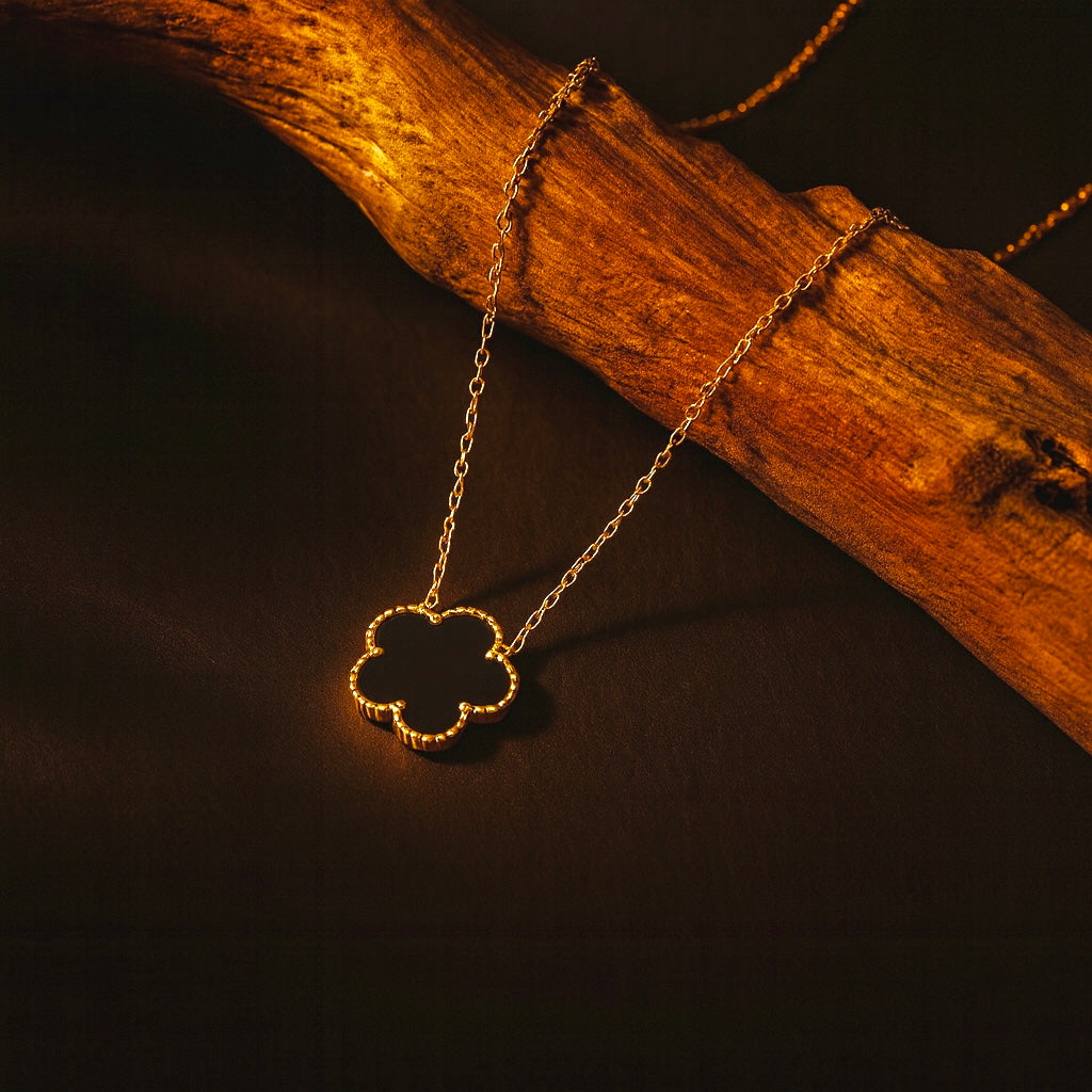 Luxe Clover Bead Necklace