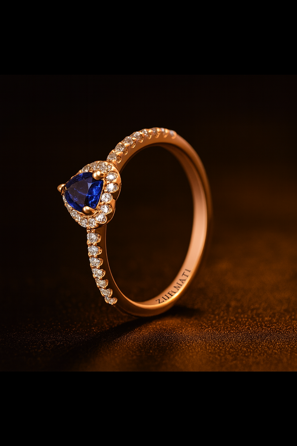 Heart Halo Gemstone Ring in 925 Sterling Silver