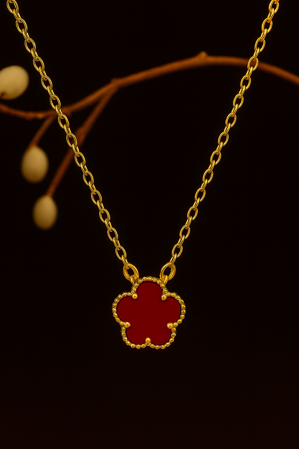 Luxe Clover Bead Necklace