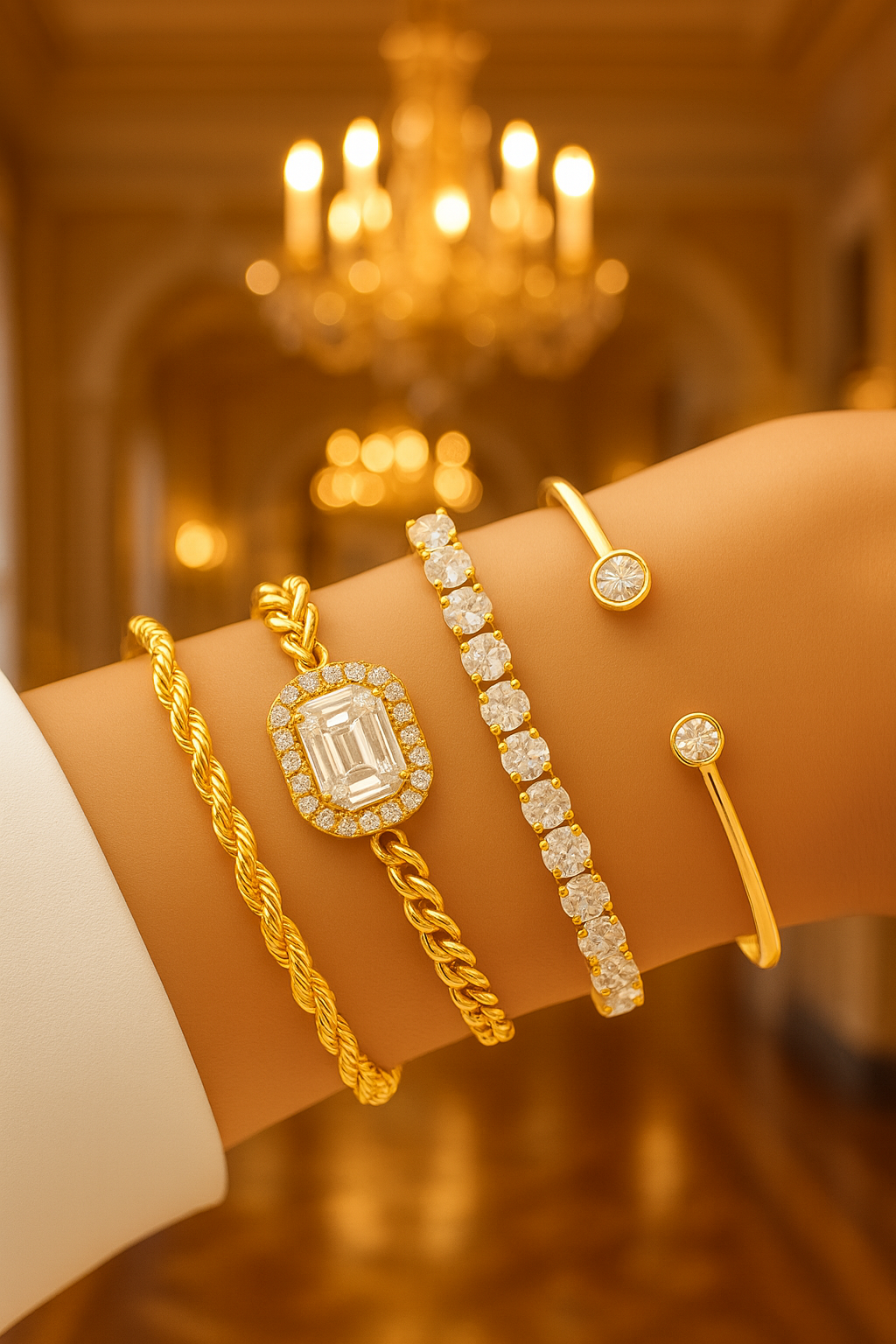 Radiant Elegance 4-Piece Bracelet Set