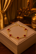 Regal Clover Charm Bracelet