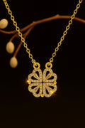 Crystal Four-Leaf Clover Pendant Necklace