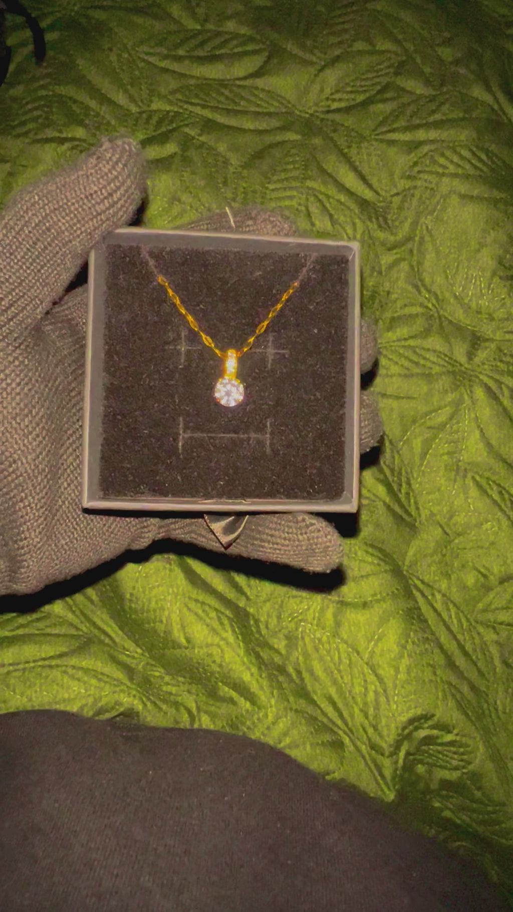 Classic Solitaire Spark Pendant Necklace